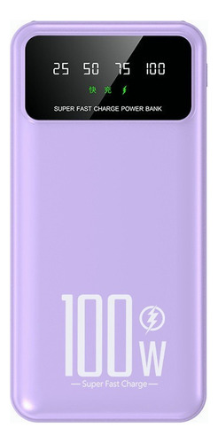 Power Bank SAIVIEK KJ-K70 20000mah Batería Externa 20W Carga Rapida Para Android,iPhone,Cargador Portátil Pila Con dos luces LED,Banco de Energía con 4 Salidas y 2 Entradas(2 USB-A, V8, Tipo C)Violeta