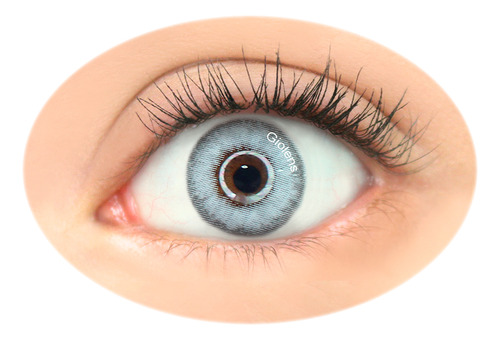 Lentes De Contacto Giolens Kathy Gray Graduado Dura 1 Año Color -5.50