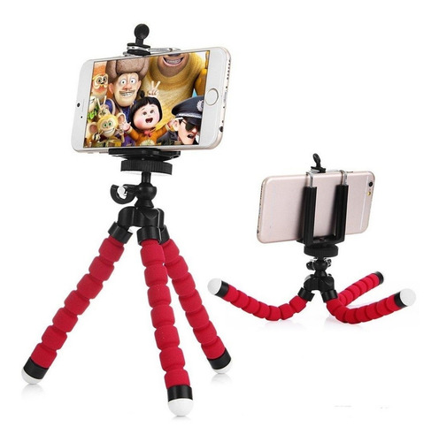 Imagen 7 de 10 de Trípode Con Soporte Para Teléfono De Pulpo Flexible Selfie