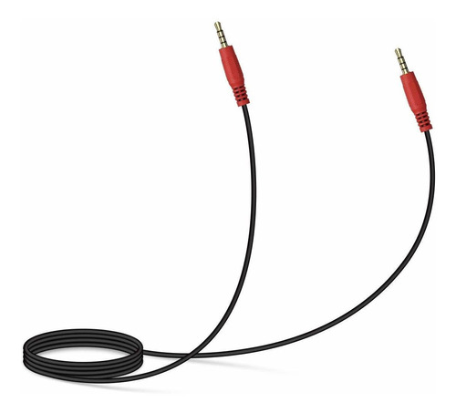 Cable De Audio 3,5 Mm Macho A Macho | Universal / Negro