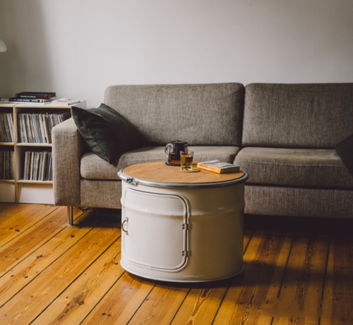 Tonel Decorativo Mesa De Centro - Receba Em Damolândia