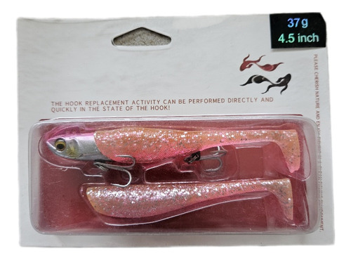 Señuelos Vinilos Lures Factory 37g/12cms Rosado