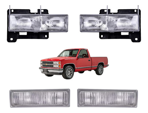 Kit De Faros Y Cuartos Chev Pick Up 1992-1998 Depo