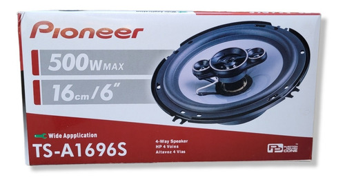 Imagen 2 de 4 de Cornetas Pioneer 6.5'' 4 Vías Coaxiales 500w Ts-a1696s