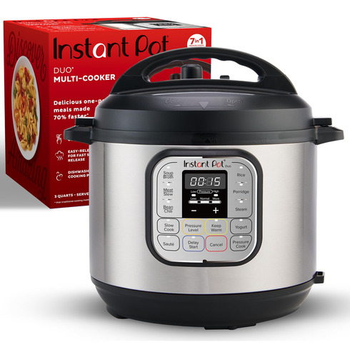 Olla A Presión Eléctrica Instant Pot Duo 7 En 1, 3 Litros