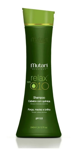 Shampoo Relax Sos Q10 Cabelos Com Química Mutari - 240ml