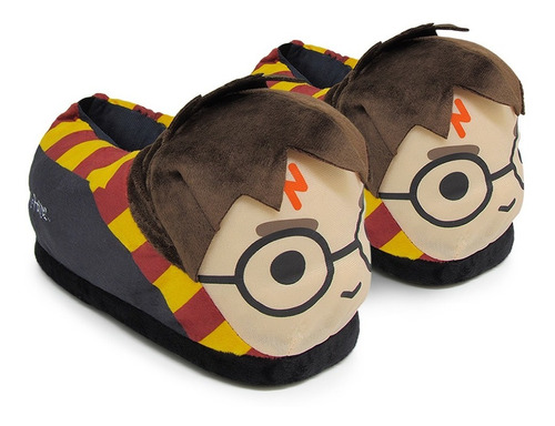 Imagem 2 de 8 de Pantufa 3d Rosto Harry Potter Solado Borracha - Original