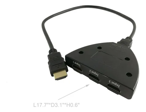 Switch Multiplicador De Puertos Hdmi , Hdmi 3 Por Uno