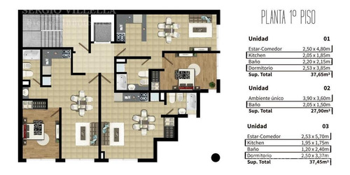Imagen 13 de 13 de Departamento En Venta 1 Dormitorio En Rosario