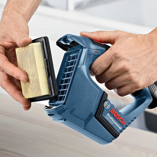 Aspiradora De Polvo Bosch Gas 0.35 L + Batería Cargador Color Azul Oscuro