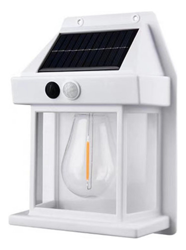 Farol Solar De Pared + Sensor Movimiento Luz Exterior Color