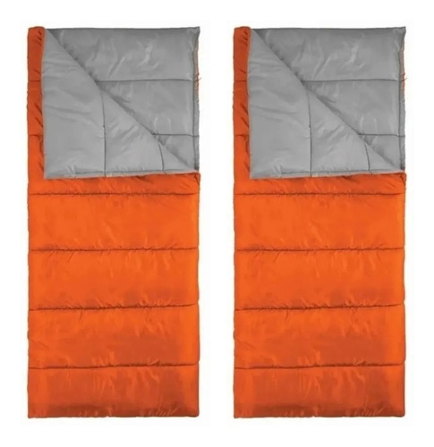Kit De 2 Sleeping Sacos De Dormir Soft 10°c Campismo Ozark