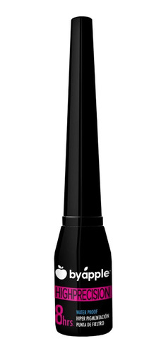 Delineador Liquido Alta Precision Punta De Fieltro By Apple Acabado Ultrapigmentado Color Negro