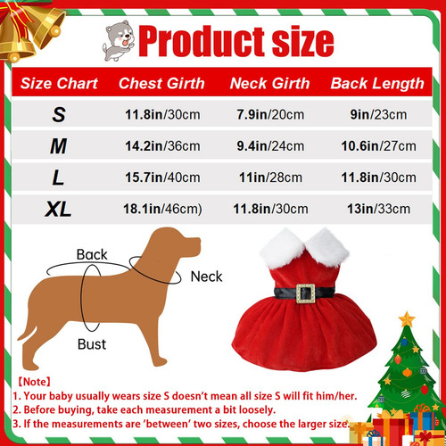 Disfraz De Navidad Para Perro Papá Noel Rojo 1 Pieza Rojo