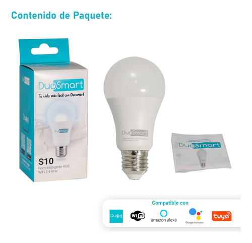 Foco Inteligente Duosmart Wifi Control App Alexa/google Rgb