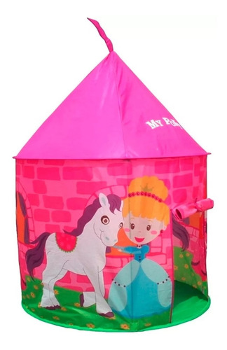 Imagen 2 de 7 de Carpa Castillo Pony Infantil Niñas 105x125 Cm Iplay