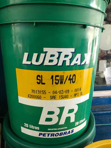 Aceite Lubrax Essencial Sl 15w40