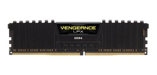 Memória RAM Vengeance LPX color Black 16GB 2x8GB Corsair CMK16GX4M2D3000C16