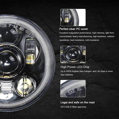 Faro Led Sunpie Halo De 5-3/4, 5,75 Pulgadas, Compatible ...