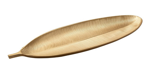 Bandeja De Madera Dorada 21x59