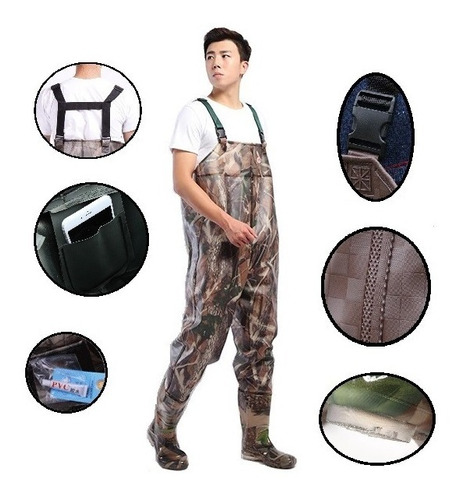 Wader Pantalon De Pesca Con Botas Impermeable Waders Pescar