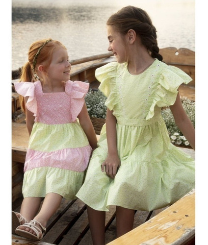 Vestido Infantil Algodão Petit Cherie Coleção Natural 21002