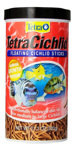 Tetra Cichlid Sticks 320gr -alimento Para Ciclidos En Sticks