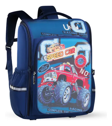 comprar Mochila Escolar Para Niños Para Primaria Preescolar Kinder Jardin, Mochila Backpack Impermeable Dibujo Carrito, Mochila Uniuni Escolar Viaje Un-23 Color Un