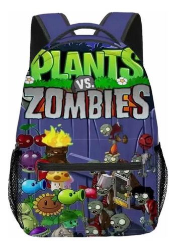 Mochila Escolar Plantas Vs Zombie Diseño