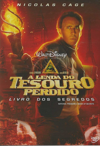 Dvd - A Lenda Do Tesouro Perdido - Nicolas Cage - Lacrado