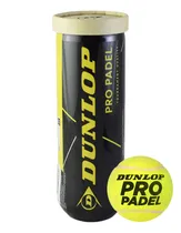 Comprar Tubo Pelotas Dunlop Padel Pro Entrenamiento Profesional X3 Color Amarillo
