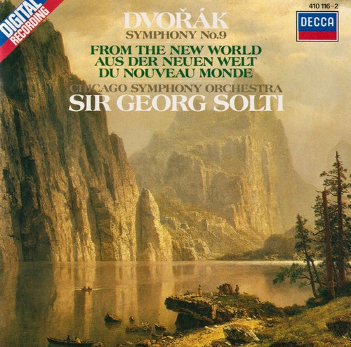 Dvorák Sir Georg Solti Symphony No. 9 From The New World Cd