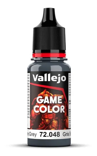 Colores Pinturas Acrilicas Game Color Vallejo Modelismo 17ml Color 72048 Gris Sombra-sombre Grey