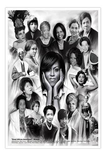 Uomhfrve Arte De Pared Afroamericano, Grandes Mujeres Legend