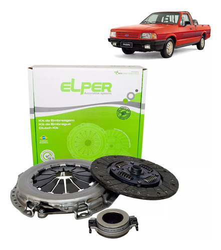 Kit Embreagem Elper Ford Pampa 1.8 Ap 1982 À 1997