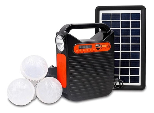 Parlante Bluetooth Portatil Y Focos Con Panel Solar Casero