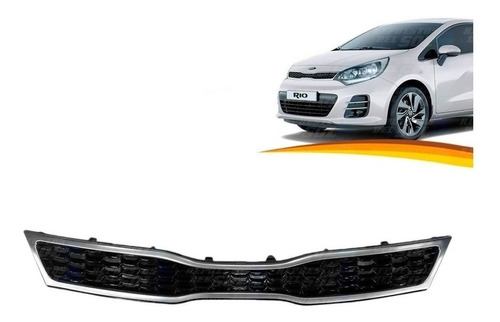 Mascara Para Kia Rio 5 Hb 2016 2017 Negra/cromada