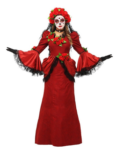 Disfraz De Catrina Para Mujer Halloween