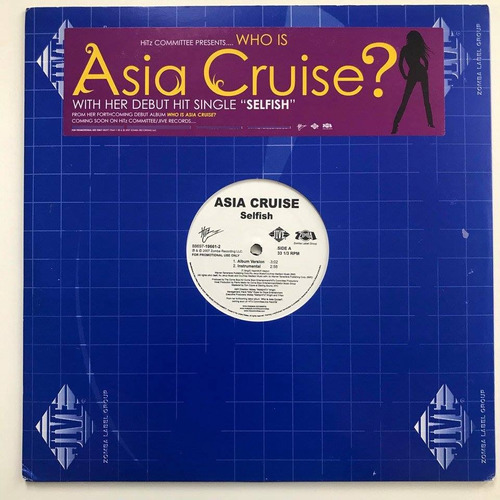 Asia Cruise - Selfish - Vinilo Usa Nm/nm Jive Records R&b