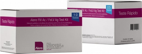 Alere Fiv Ac/felv Ag Test Kit Com 05 Testes Para Gatos