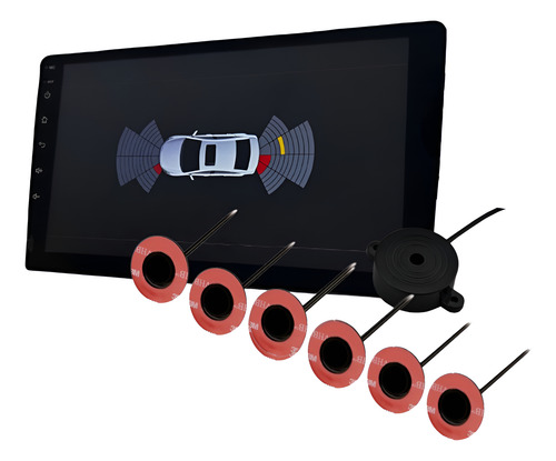 Sensor Estacionamento Eletrônico Embutido Multimídia Android