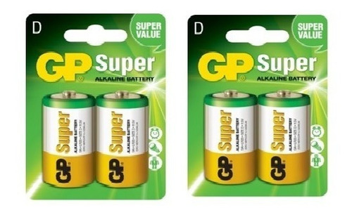 Pila Tipo D 1.5 V Super Alcalinas, Linternas, Calentadores