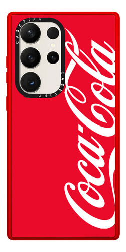 Case  Galaxy S23 Coca Cola Rojo Transparente