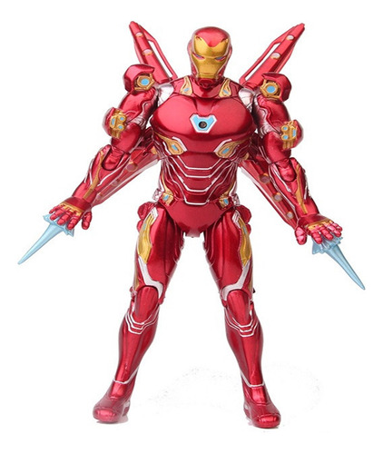 Fwefww Avengers Iron Man Mark 50 Acción Figura Modelo