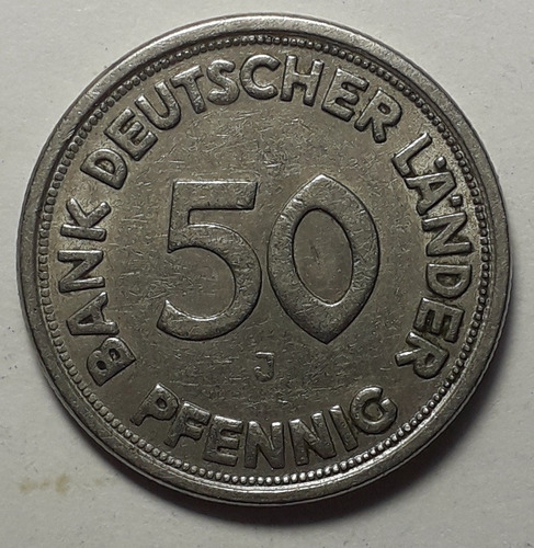 Alemania - 50 Pfennig 1949 J - Km 104 (ref 161)