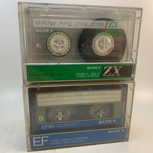 Cassettes Sony Virgen Usados X 8 Unidades Antiguos 60