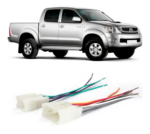 Chicote Som Hilux 12 13 14 15 A 20 Conector Radio Multimidia