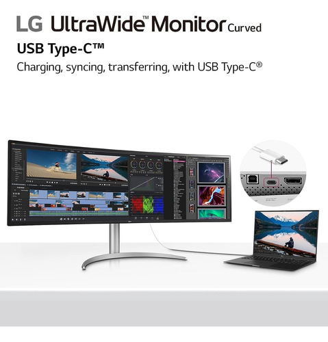 Monitor LG 49  Curvo Nanvo Ips Dual Qhd 5120x1440 Hdmi  Disp