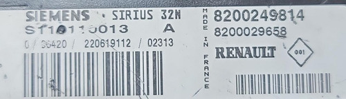Computadora De Motor Nissan Platina Clio 1.6 2003-2004-2010 (Usado)