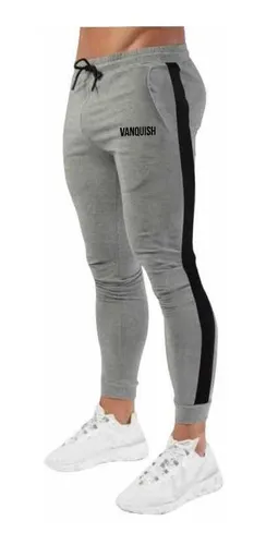 Pants Slim Fit Jogger Deportivo Gym Casual Vanquish Franja G